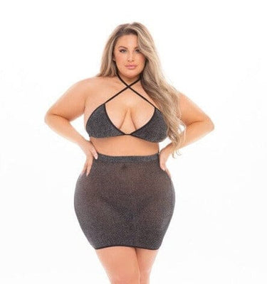 Black Cherry 2Pc Skirt Set